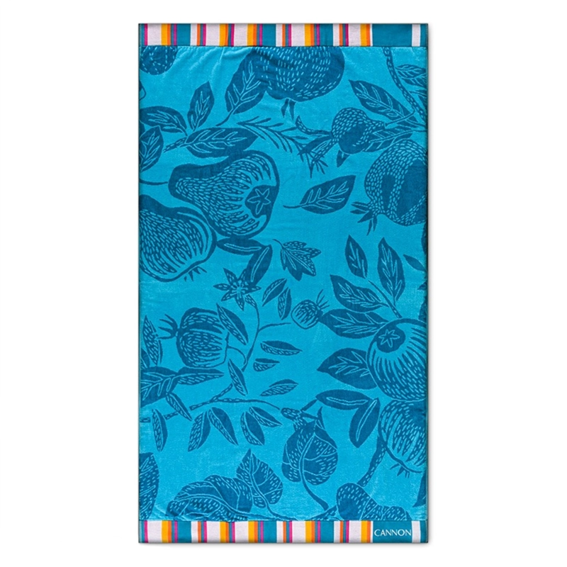 TOALLA DE PLAYA 420GR. 100×180 CM. JACQUARD / GUAYABA – CANNON - 2