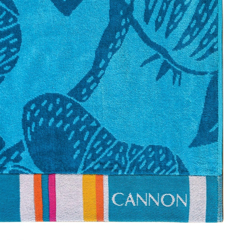 TOALLA DE PLAYA 420GR. 100×180 CM. JACQUARD / GUAYABA – CANNON - 3