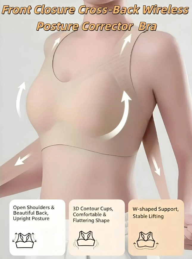ROPA INTERIOR BRASIER CORRECTOR DE POSTURA MUJER T-XL - 3