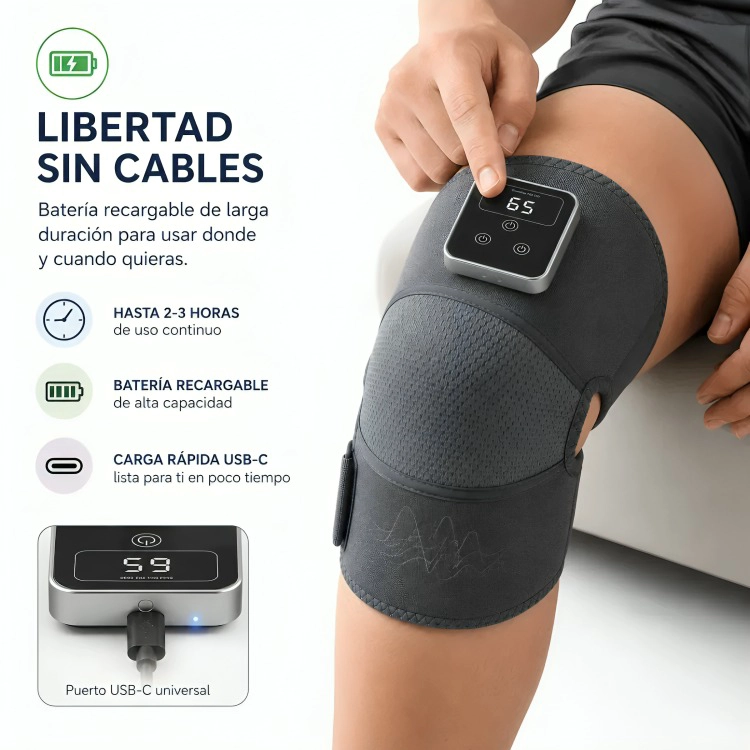 RODILLERA MASAJEADORA TERMICA REHABILITACION INTELIGENTE - 1