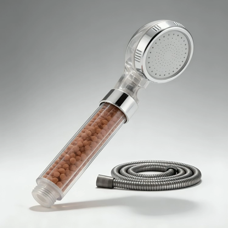 CABEZAL DE DUCHA ANTISARRO CON FLEXIBLE PARA BAÑO - 3