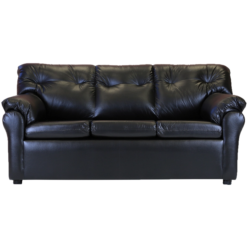 SOFÁ MUEBLES AMÉRICA 3 CUERPOS NEGRO - 1
