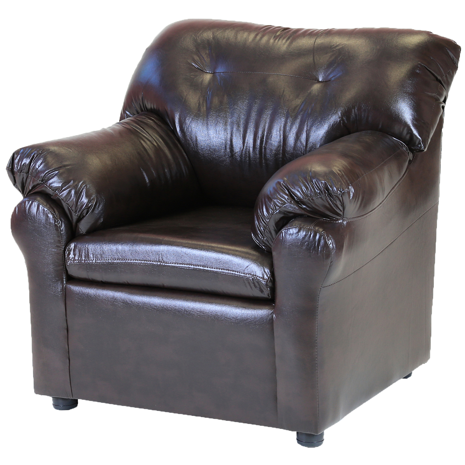 LIVING MUEBLES AMÉRICA 211 CUERO CAFÉ MORO - 3