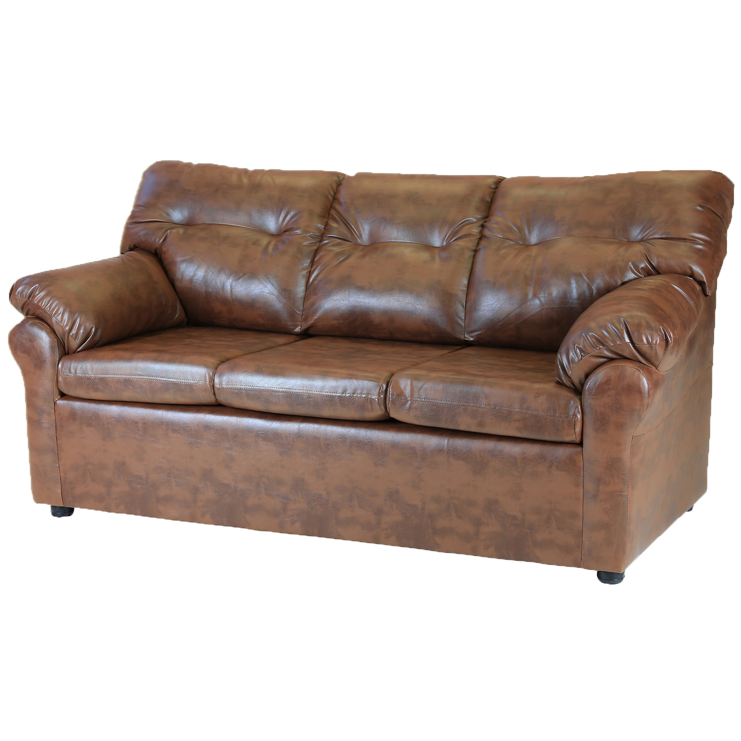 LIVING MUEBLES AMÉRICA 32 CUERO CARAMELO - 2