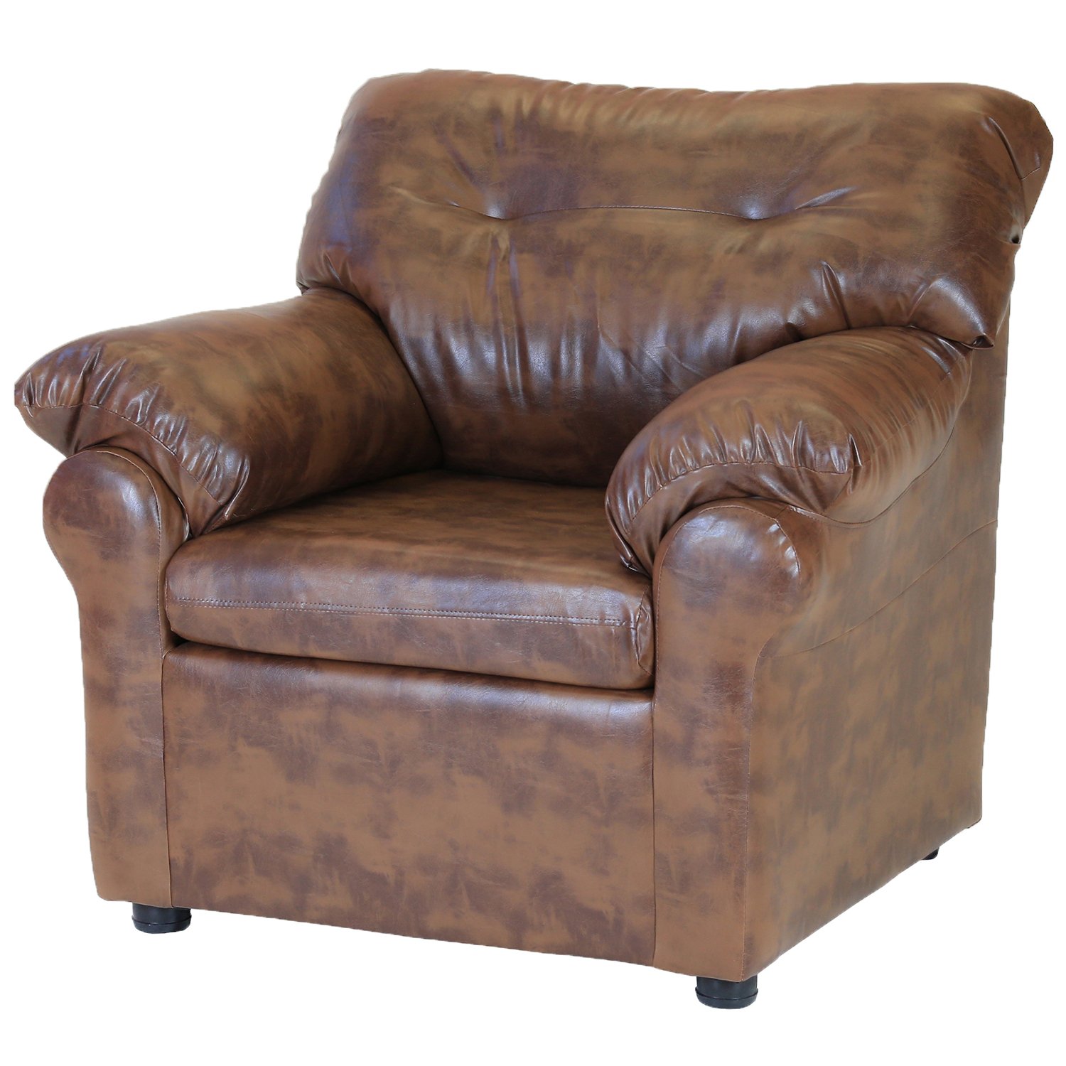 LIVING MUEBLES AMÉRICA 321 CUERO CARAMELO - 4