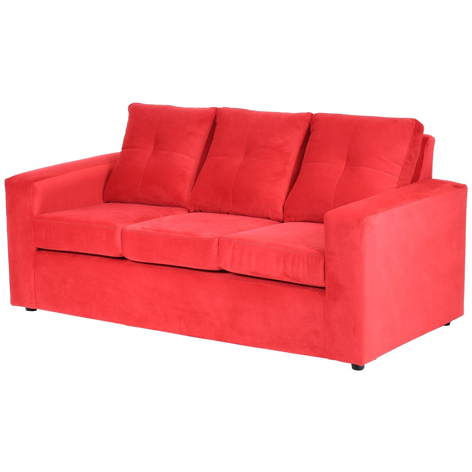 LIVING MUEBLES AMÉRICA EMILIA FELPA ROJO - 2