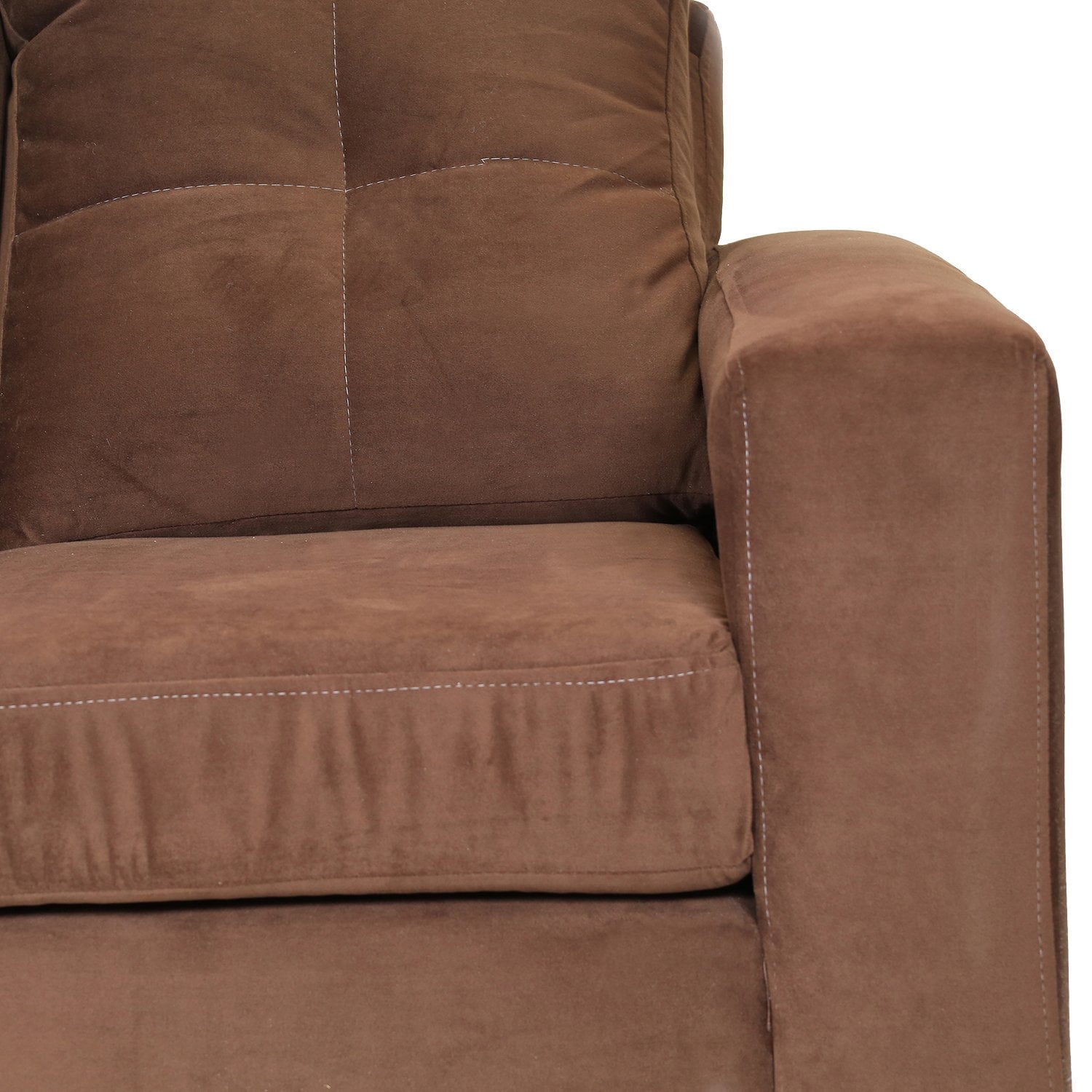 LIVING MUEBLES AMÉRICA EMILIA FELPA CHOCOLATE - 4