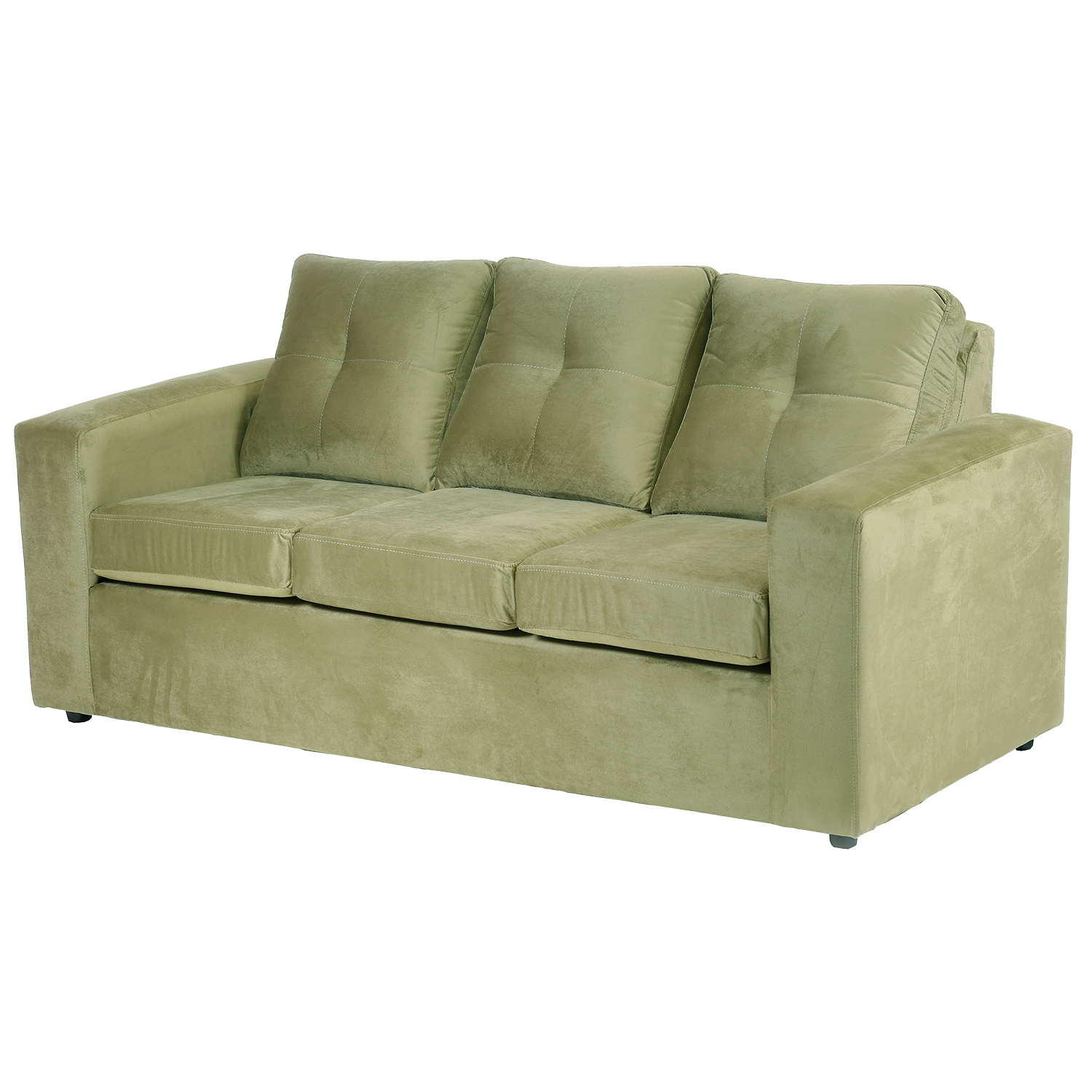 LIVING MUEBLES AMÉRICA EMILIA FELPA VERDE MUSGO - 2