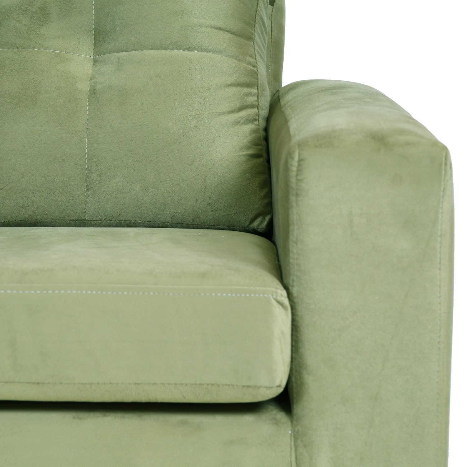 LIVING MUEBLES AMÉRICA EMILIA FELPA VERDE MUSGO - 4