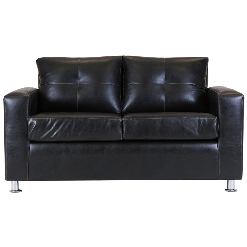 SOFÁ MUEBLES AMÉRICA FACUNDO 2 CUERPOS NEGRO - 1