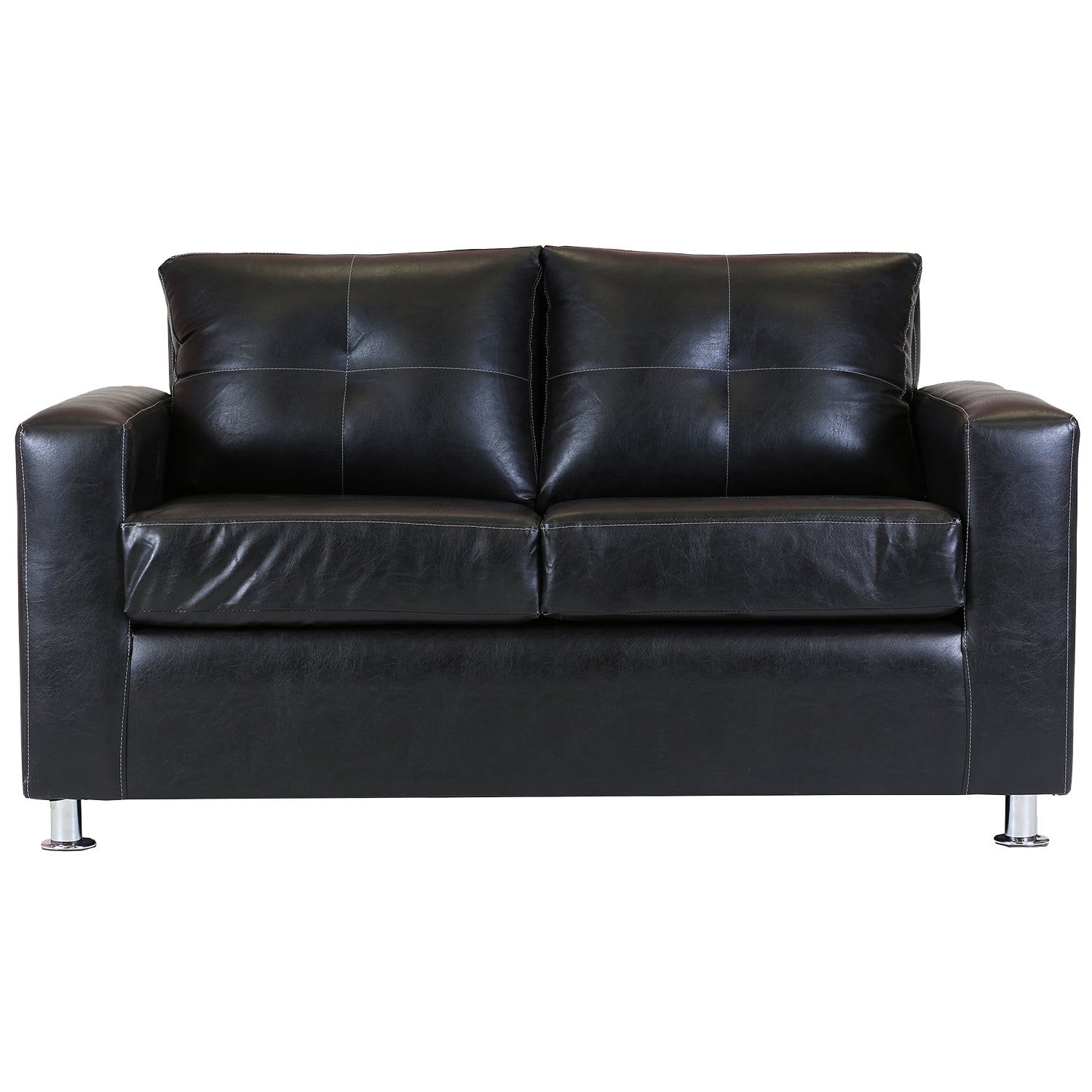 SOFÁ MUEBLES AMÉRICA FACUNDO 2 CUERPOS NEGRO - 1