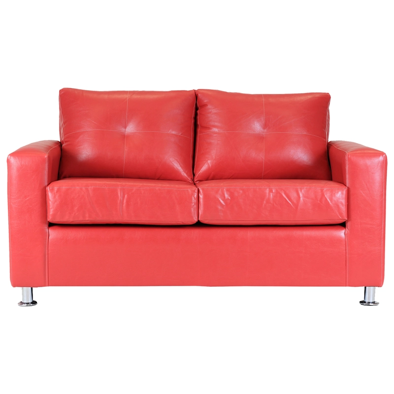 SOFÁ MUEBLES AMÉRICA FACUNDO 2 CUERPOS ROJO - 1