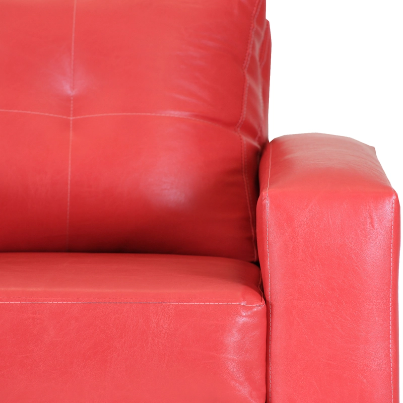 SOFÁ MUEBLES AMÉRICA FACUNDO 2 CUERPOS ROJO - 4
