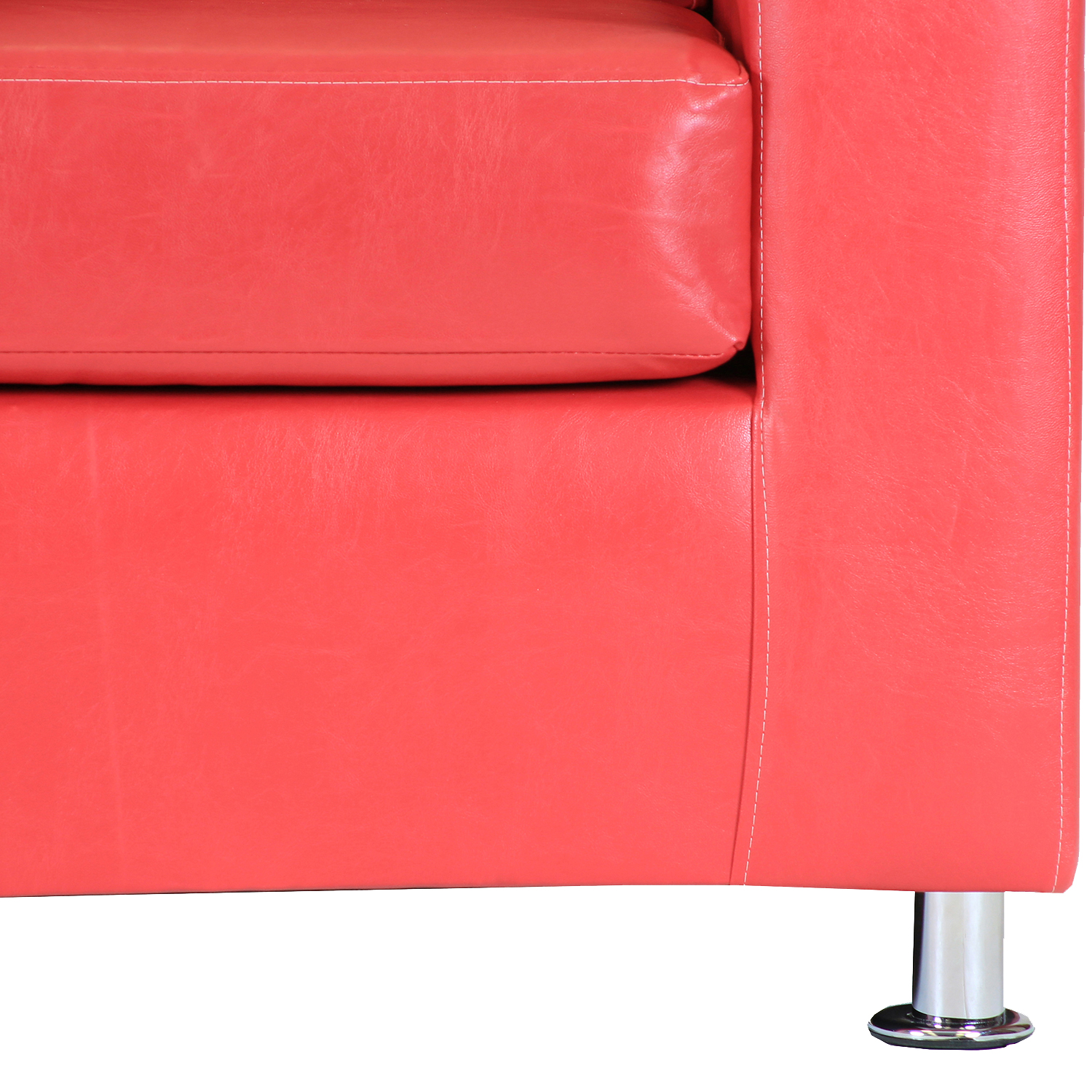 SOFÁ MUEBLES AMÉRICA FACUNDO 3 CUERPOS ROJO - 3