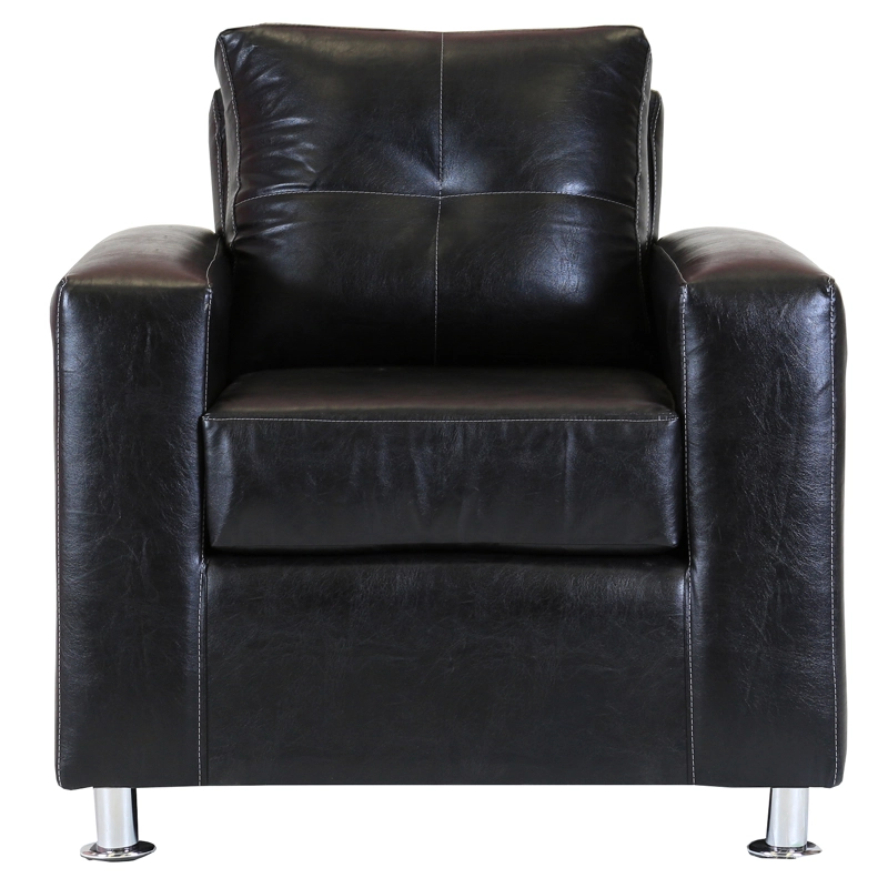 SOFÁ MUEBLES AMÉRICA FACUNDO 1 CUERPO NEGRO - 1