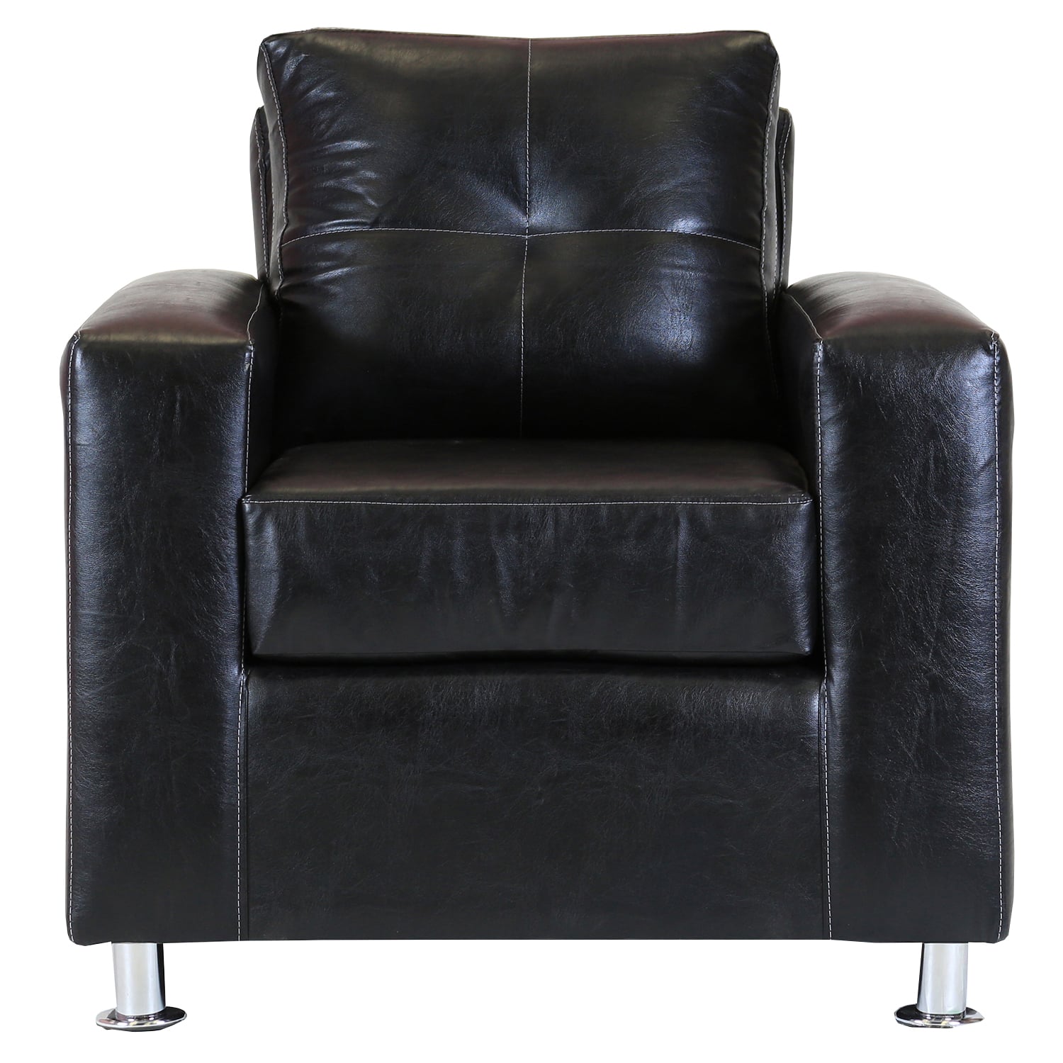 SOFÁ MUEBLES AMÉRICA FACUNDO 1 CUERPO NEGRO - 1
