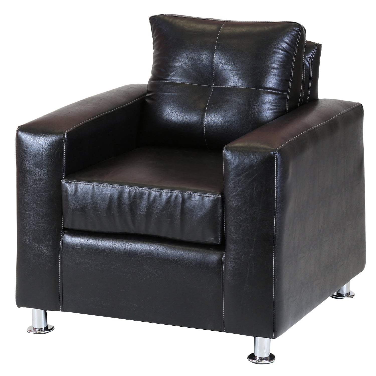 SOFÁ MUEBLES AMÉRICA FACUNDO 1 CUERPO NEGRO - 2
