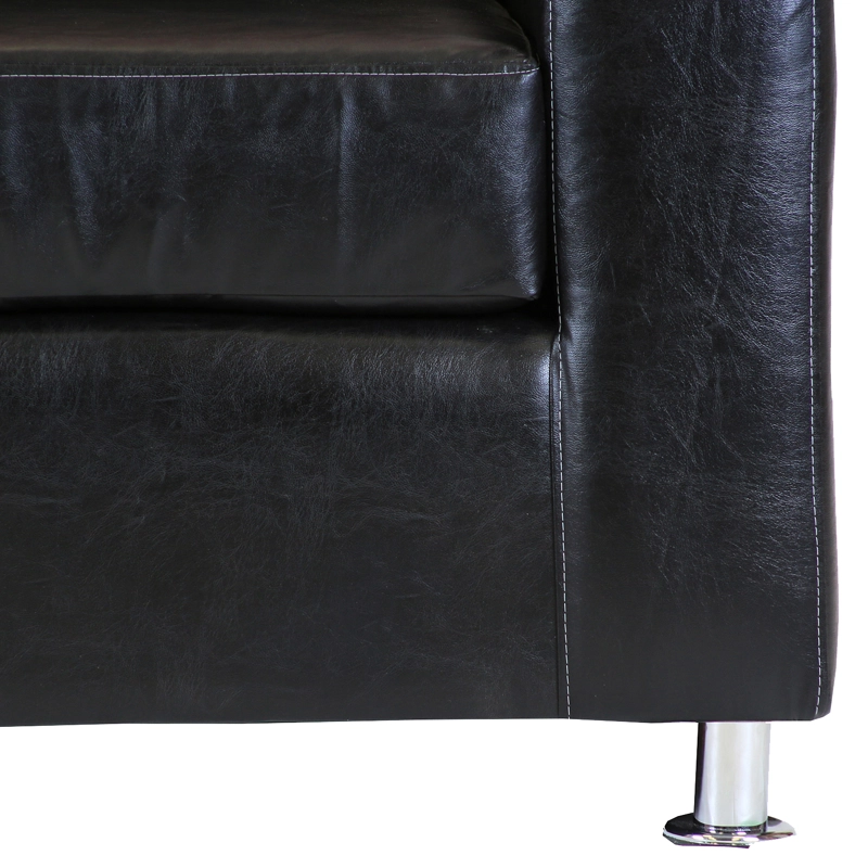 SOFÁ MUEBLES AMÉRICA FACUNDO 1 CUERPO NEGRO - 3