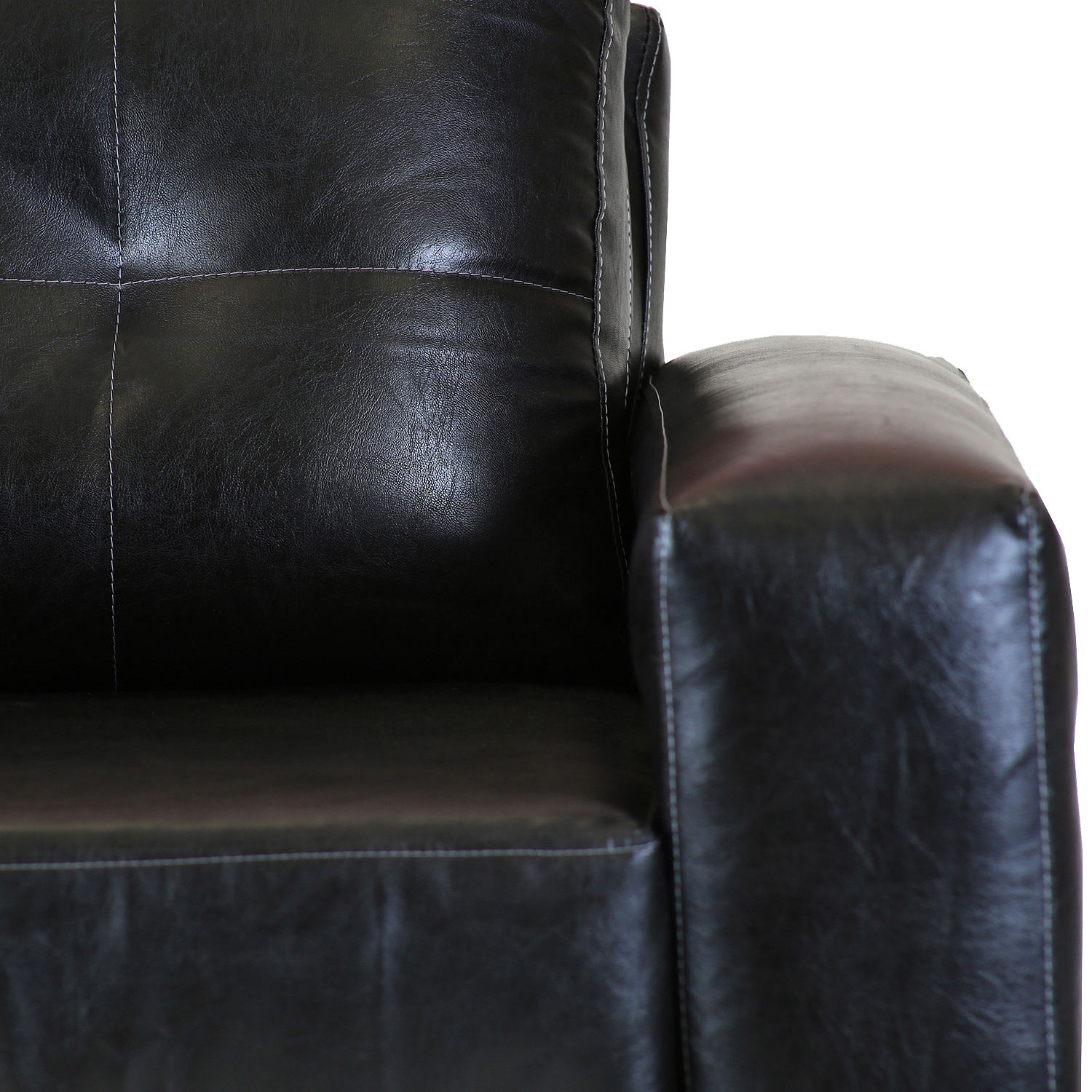 SOFÁ MUEBLES AMÉRICA FACUNDO 1 CUERPO NEGRO - 4