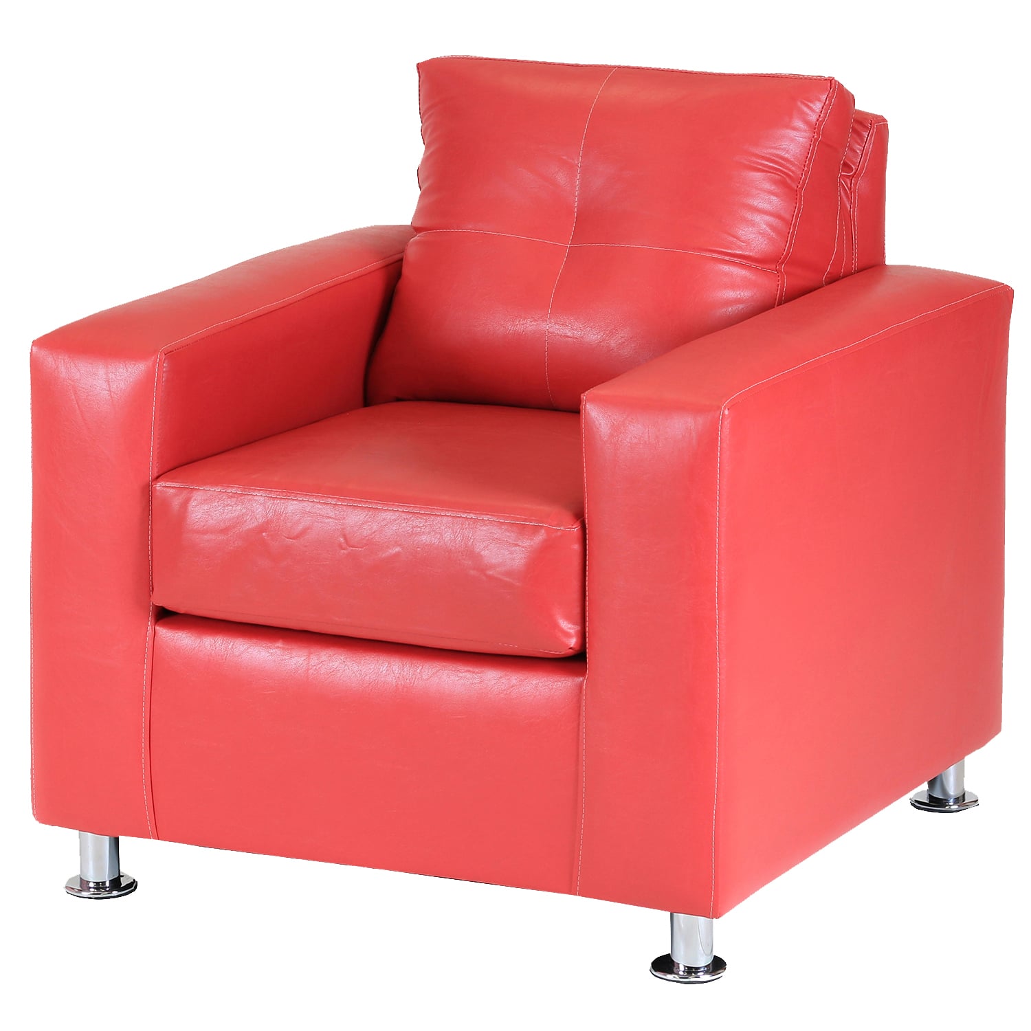 SOFÁ MUEBLES AMÉRICA FACUNDO 1 CUERPO ROJO - 2