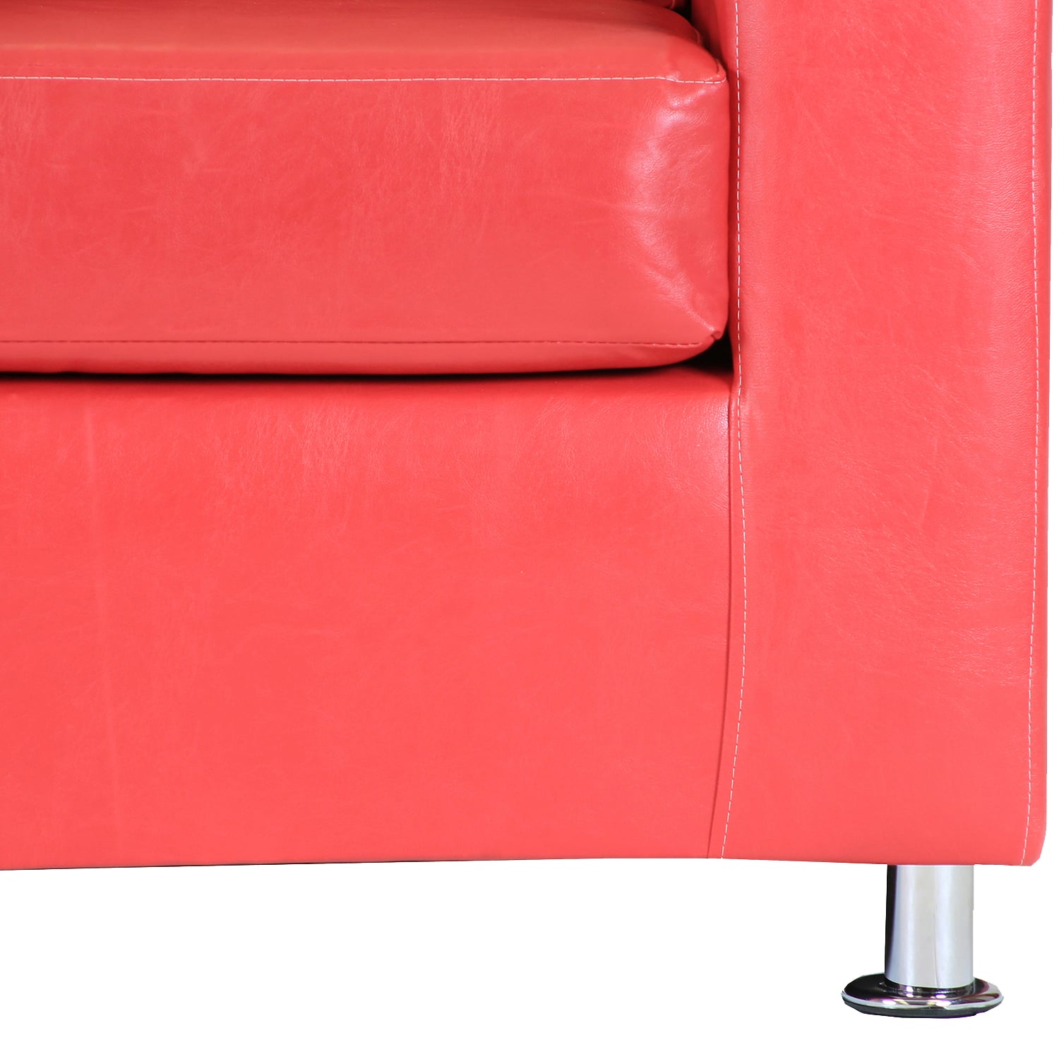 SOFÁ MUEBLES AMÉRICA FACUNDO 1 CUERPO ROJO - 3