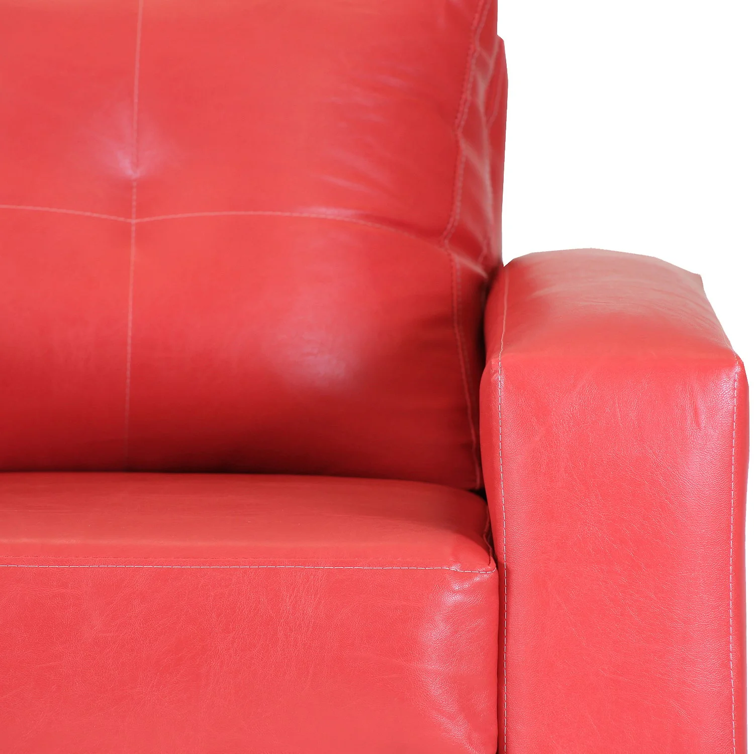SOFÁ MUEBLES AMÉRICA FACUNDO 1 CUERPO ROJO - 4