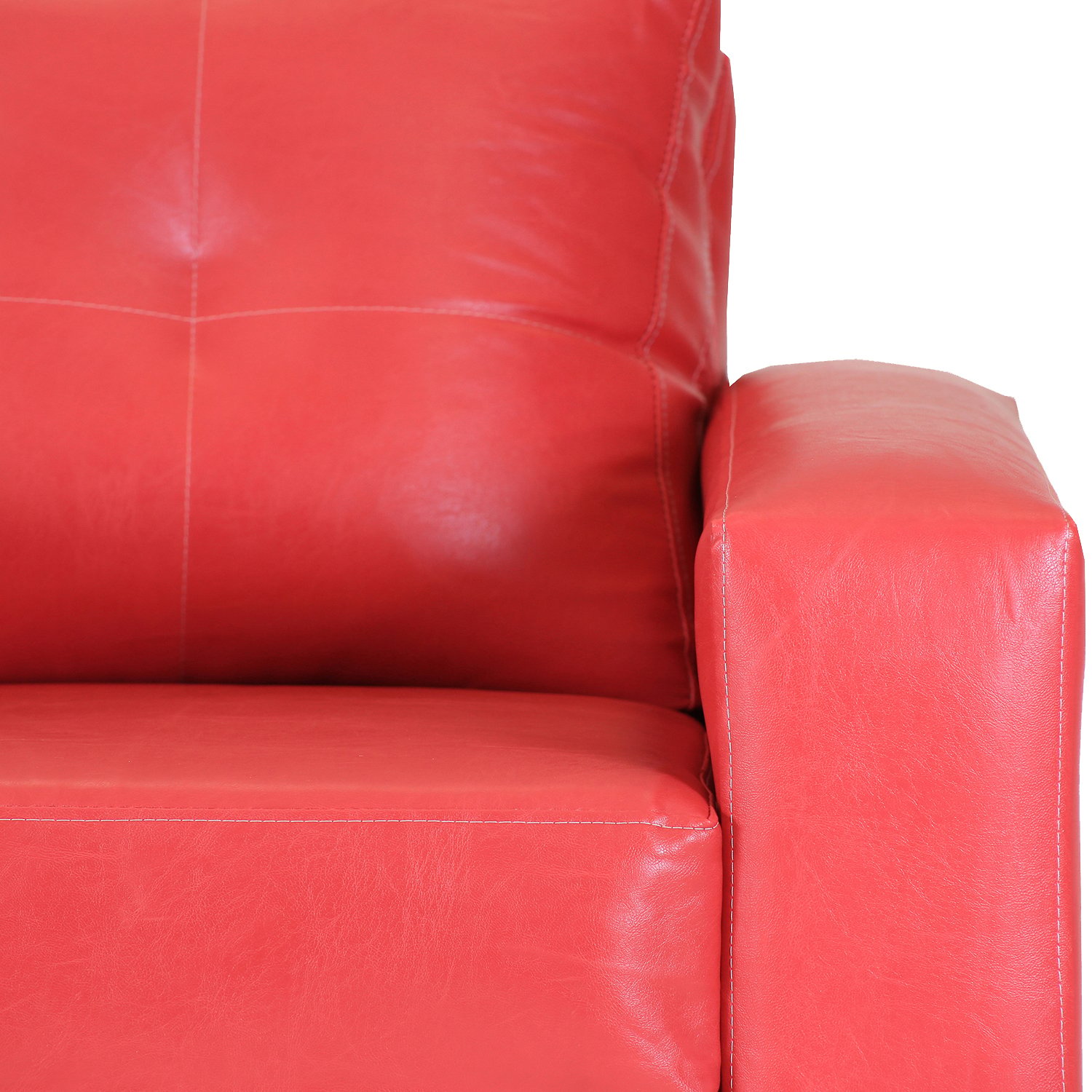 SOFÁ MUEBLES AMÉRICA FACUNDO 1 CUERPO ROJO - 4