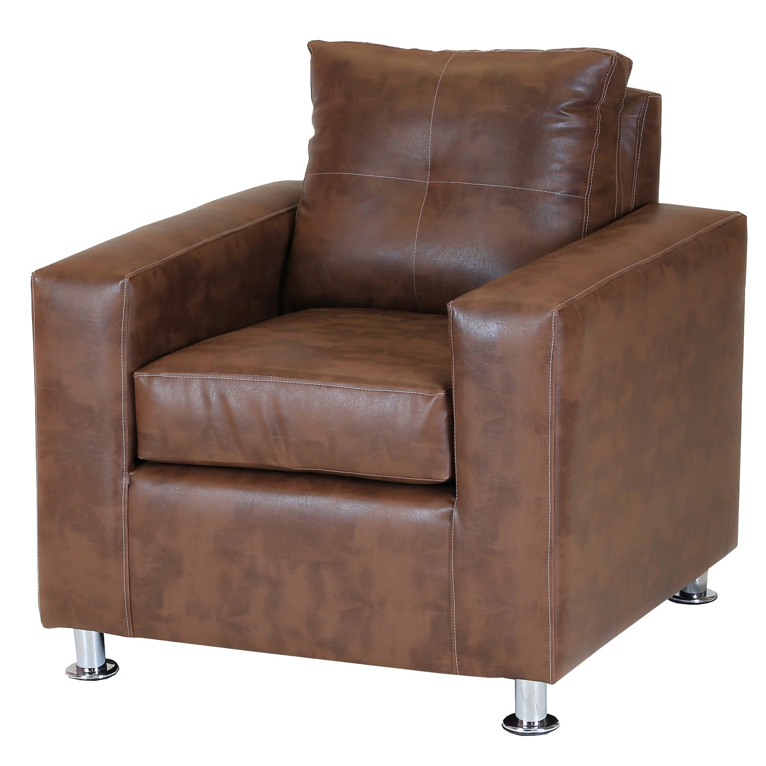 SOFÁ MUEBLES AMÉRICA FACUNDO 1 CUERPO CARAMELO - 2