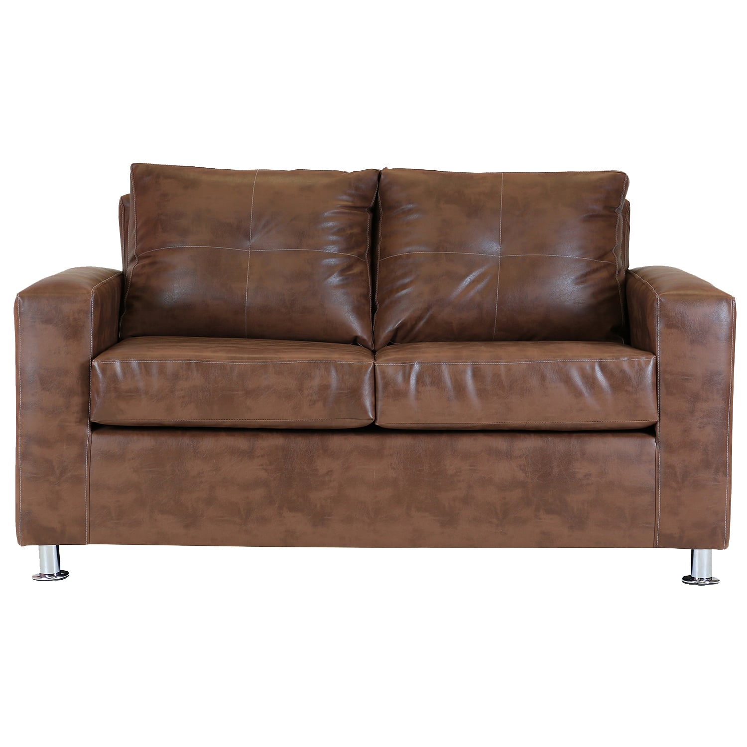 SOFÁ MUEBLES AMÉRICA FACUNDO 2 CUERPOS CARAMELO - 1