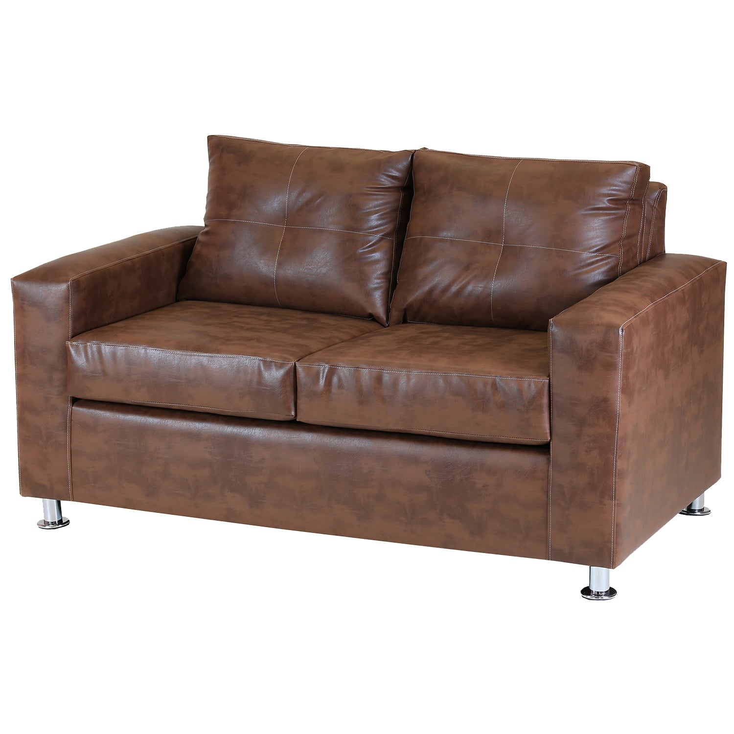 SOFÁ MUEBLES AMÉRICA FACUNDO 2 CUERPOS CARAMELO - 2