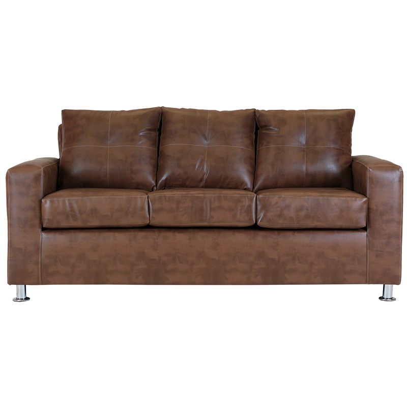SOFÁ MUEBLES AMÉRICA FACUNDO 3 CUERPOS CARAMELO - 1