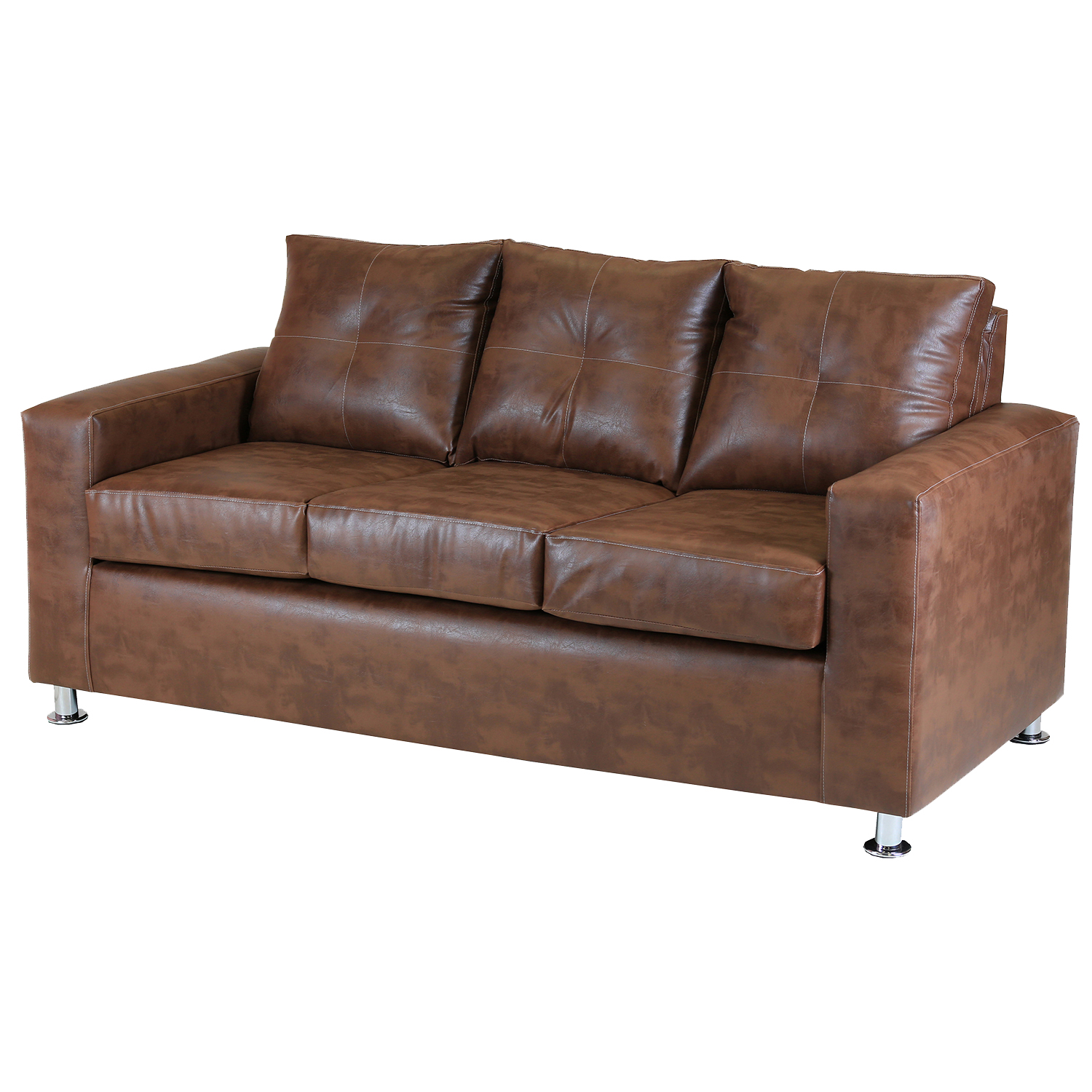 SOFÁ MUEBLES AMÉRICA FACUNDO 3 CUERPOS CARAMELO - 2