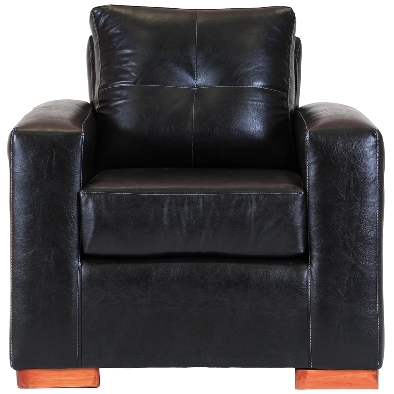 SOFÁ MUEBLES AMÉRICA FRANCO 1 CUERPO NEGRO - 1