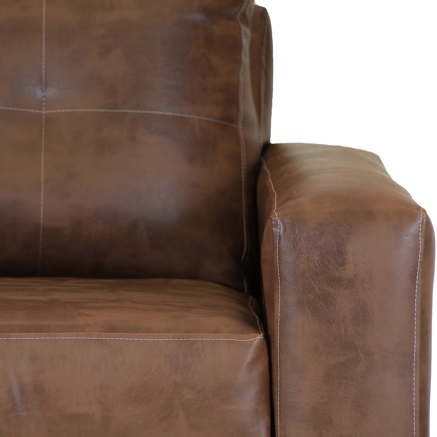 SOFÁ MUEBLES AMÉRICA FRANCO 1 CUERPO CARAMELO - 4