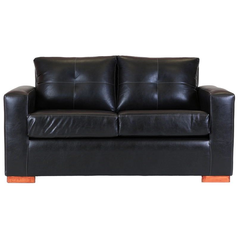 SOFÁ MUEBLES AMÉRICA FRANCO 2 CUERPOS NEGRO - 1