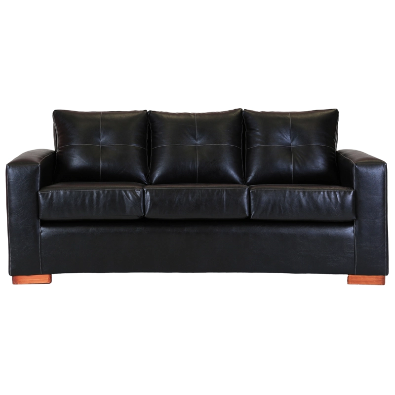 SOFÁ MUEBLES AMÉRICA FRANCO 3 CUERPOS NEGRO - 1