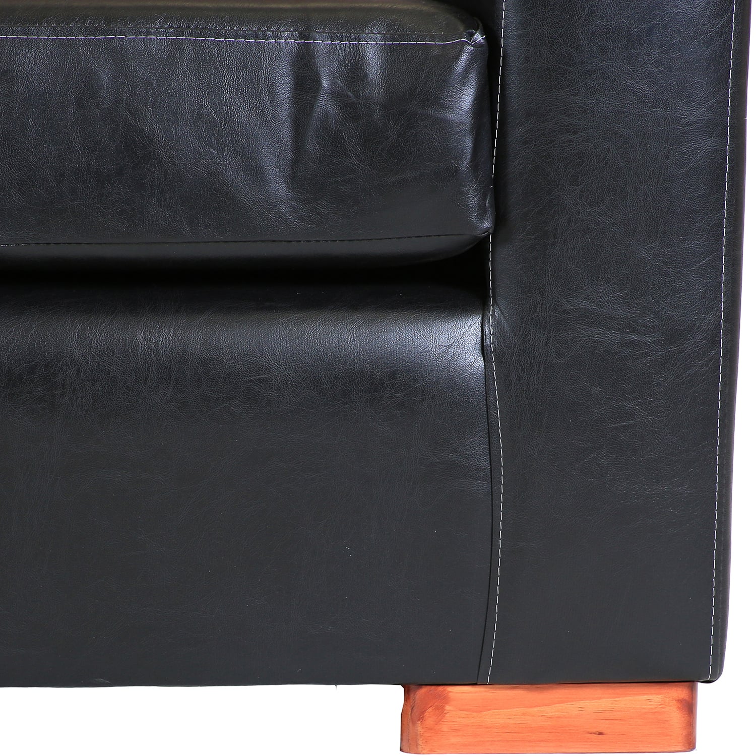SOFÁ MUEBLES AMÉRICA FRANCO 3 CUERPOS NEGRO - 3