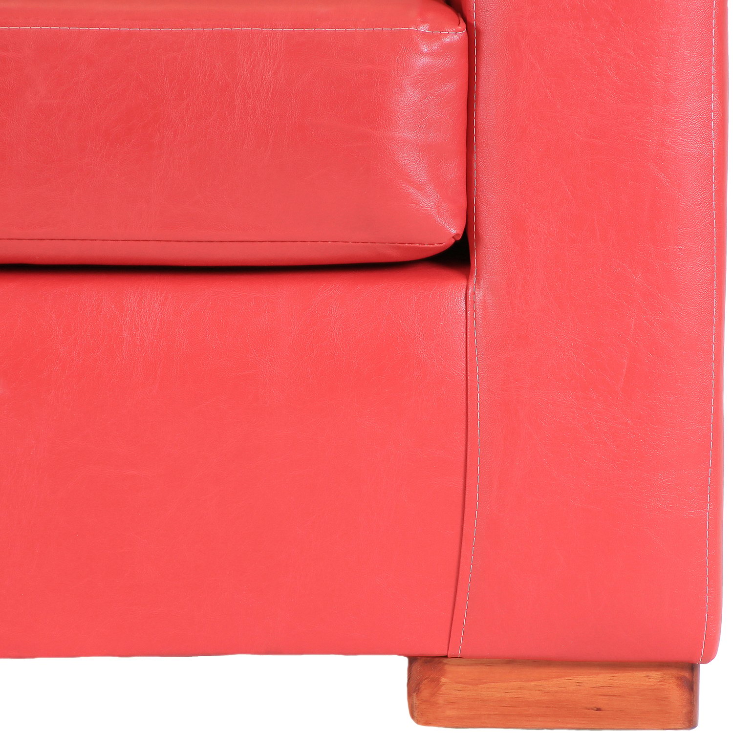 SOFÁ MUEBLES AMÉRICA FRANCO 3 CUERPOS ROJO - 3