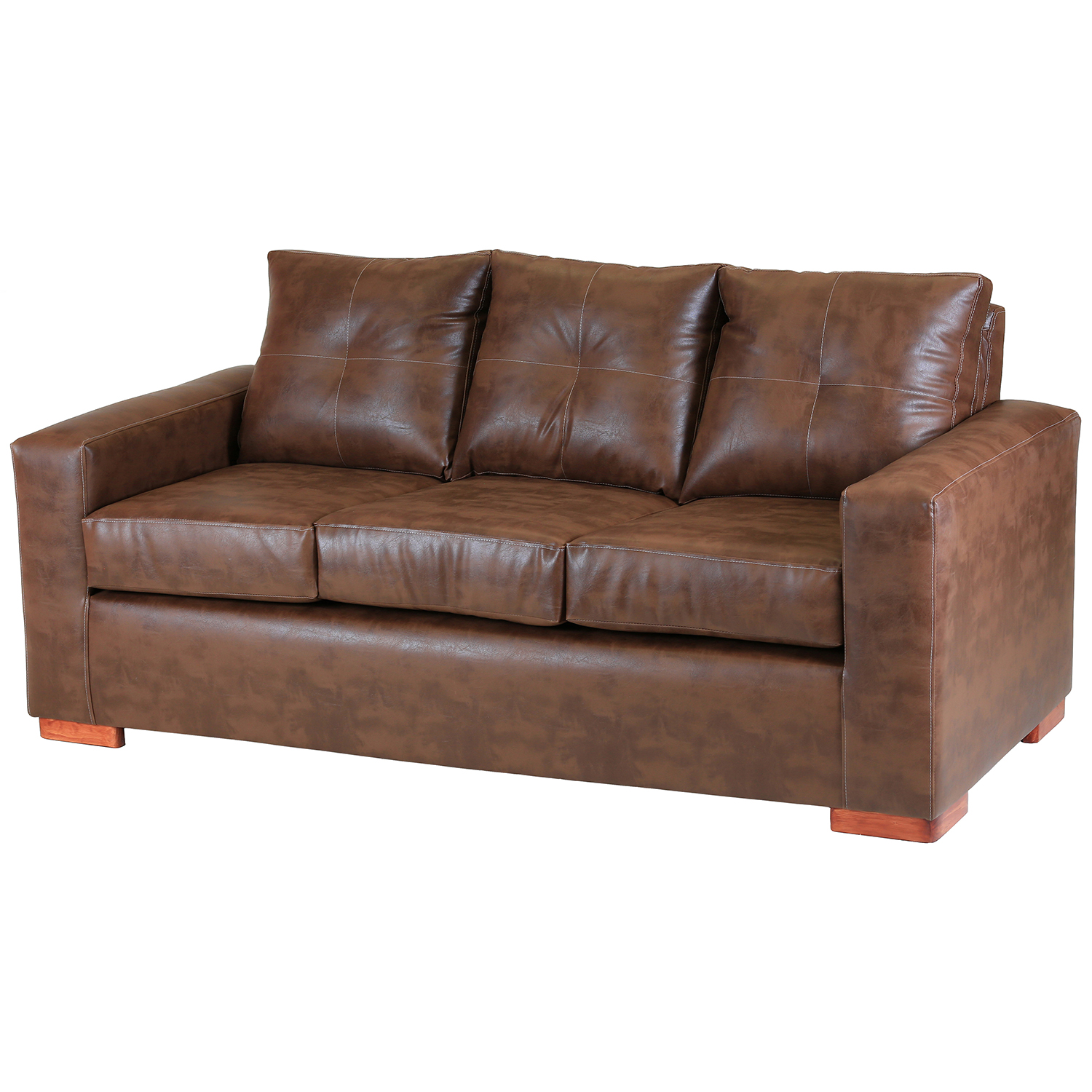 SOFÁ MUEBLES AMÉRICA FRANCO 3 CUERPOS CARAMELO - 2