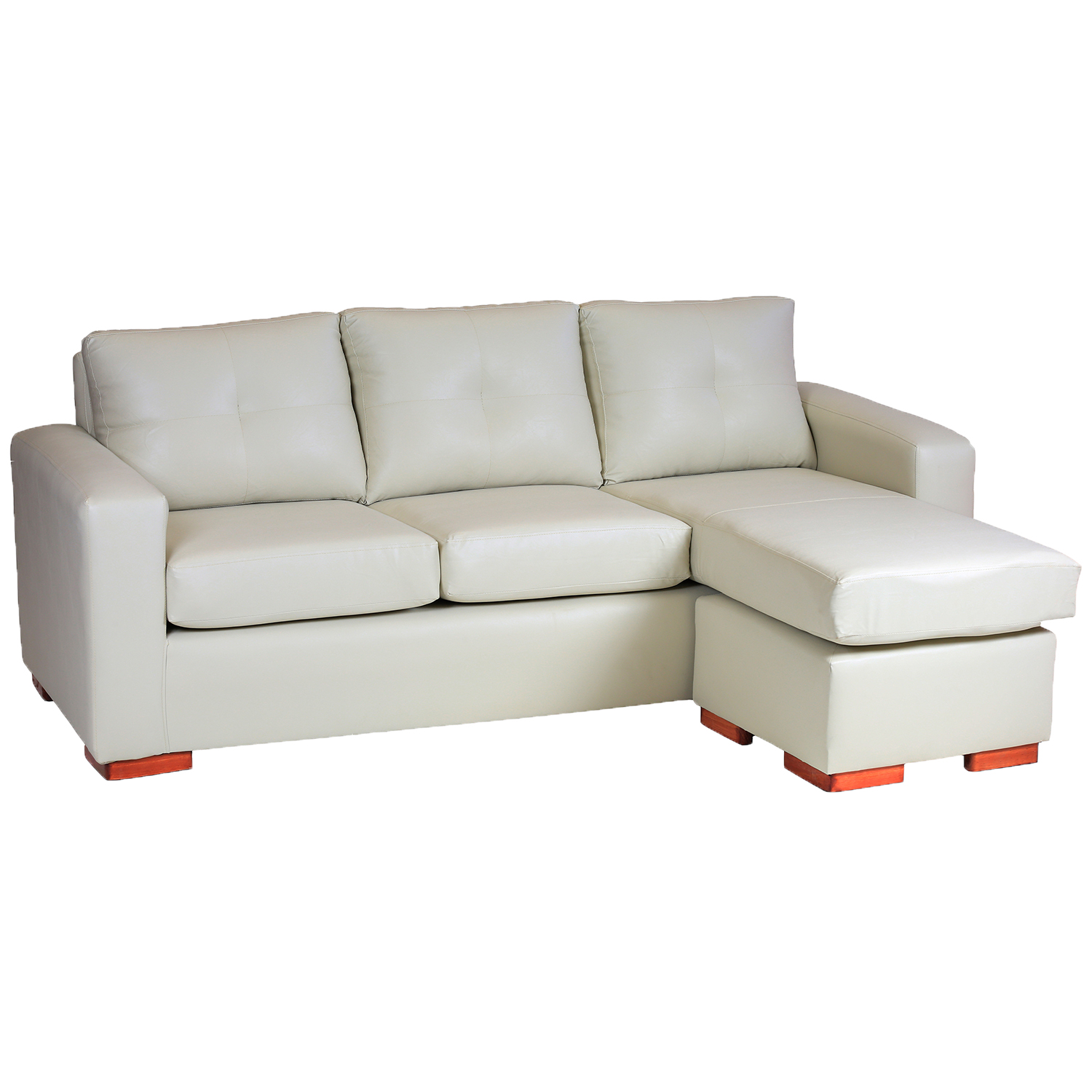 SECCIONAL MUEBLES AMÉRICA MAGIC 4 CUERPOS BEIGE MULTIPOSICIONES - 2