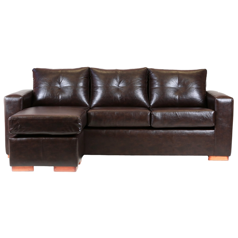 SECCIONAL MUEBLES AMERICA MAGIC 4 CUERPOS CAFE MULTIPOSICIONES