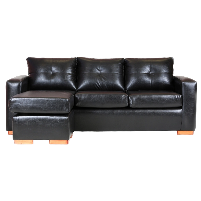 SECCIONAL MUEBLES AMÉRICA MAGIC 4 CUERPOS NEGRO MULTIPOSICIONES - 1