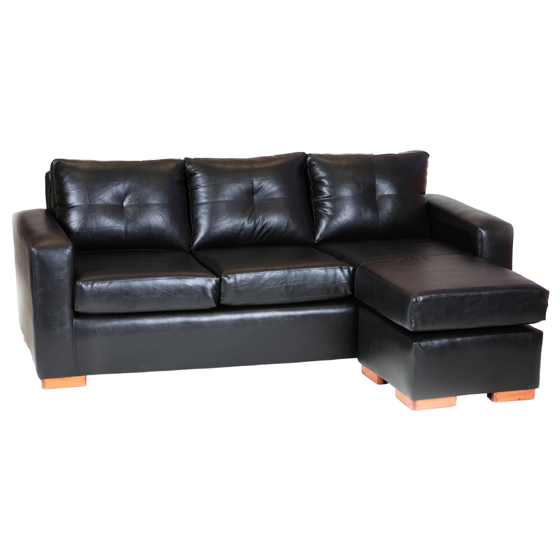 SECCIONAL MUEBLES AMÉRICA MAGIC 4 CUERPOS NEGRO MULTIPOSICIONES - 2
