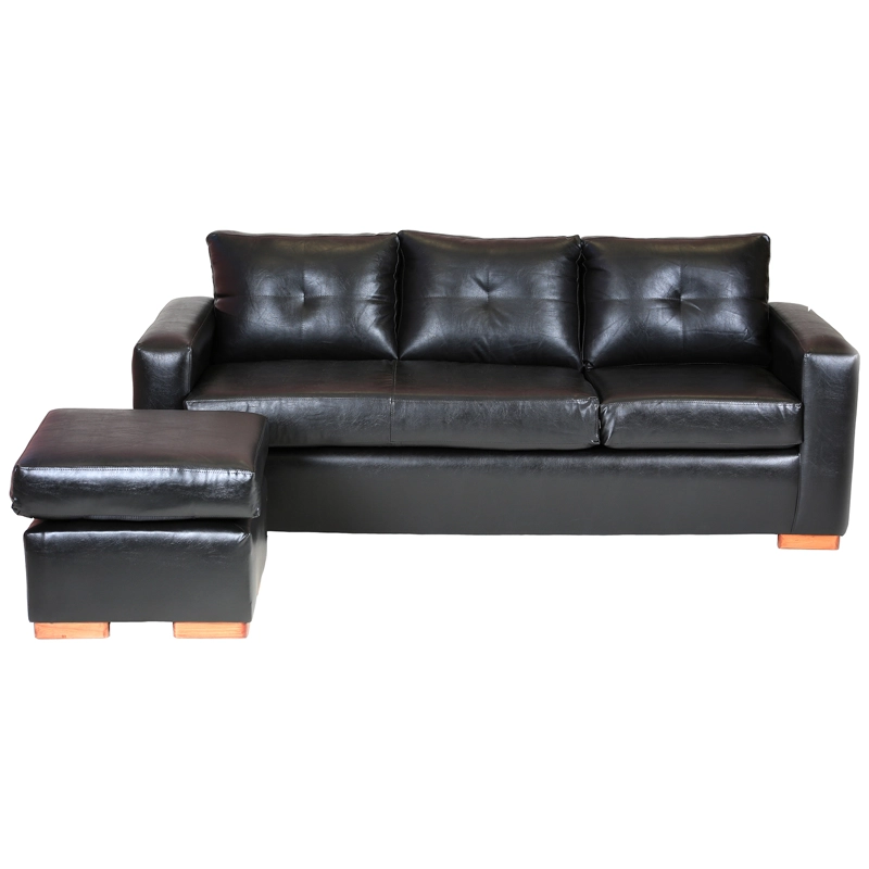 SECCIONAL MUEBLES AMÉRICA MAGIC 4 CUERPOS NEGRO MULTIPOSICIONES - 4