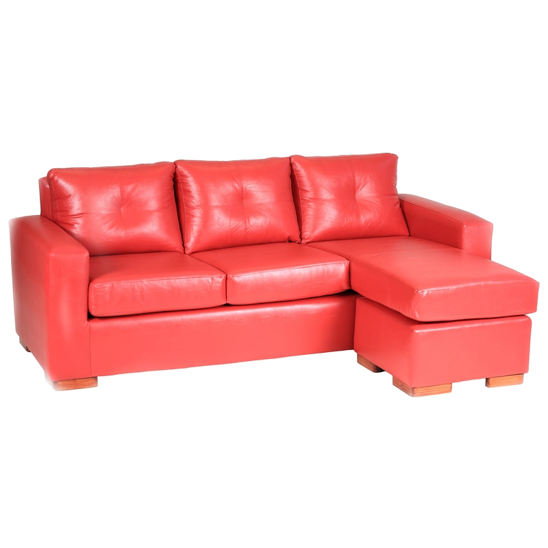 SECCIONAL MUEBLES AMÉRICA MAGIC 4 CUERPOS ROJO MULTIPOSICIONES - 2