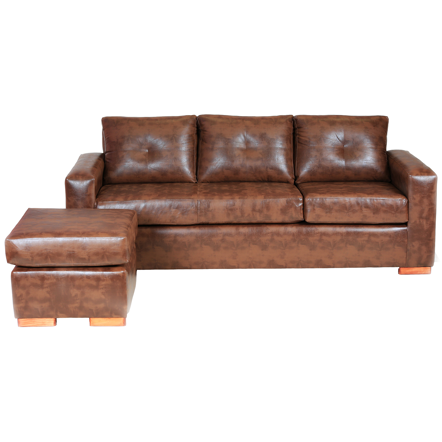 SECCIONAL MUEBLES AMÉRICA MAGIC 4 CUERPOS CARAMELO MULTIPOSICIONES - 4