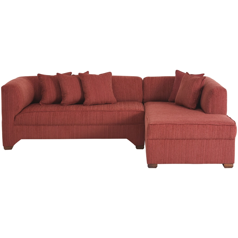 SECCIONAL MUEBLES AMÉRICA METROPOLITAN DERECHO 5 CUERPOS CHENILLE SANDIA - 1