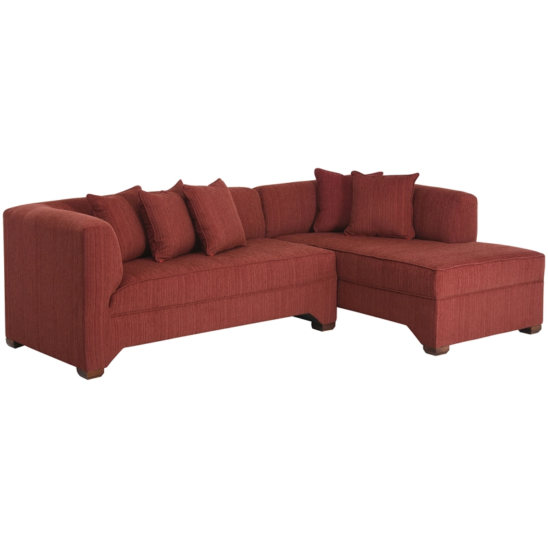 SECCIONAL MUEBLES AMÉRICA METROPOLITAN DERECHO 5 CUERPOS CHENILLE SANDIA - 2
