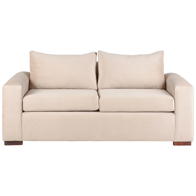 SOFÁ MUEBLES AMÉRICA NEO 3 CUERPOS FELPA BEIGE - 1