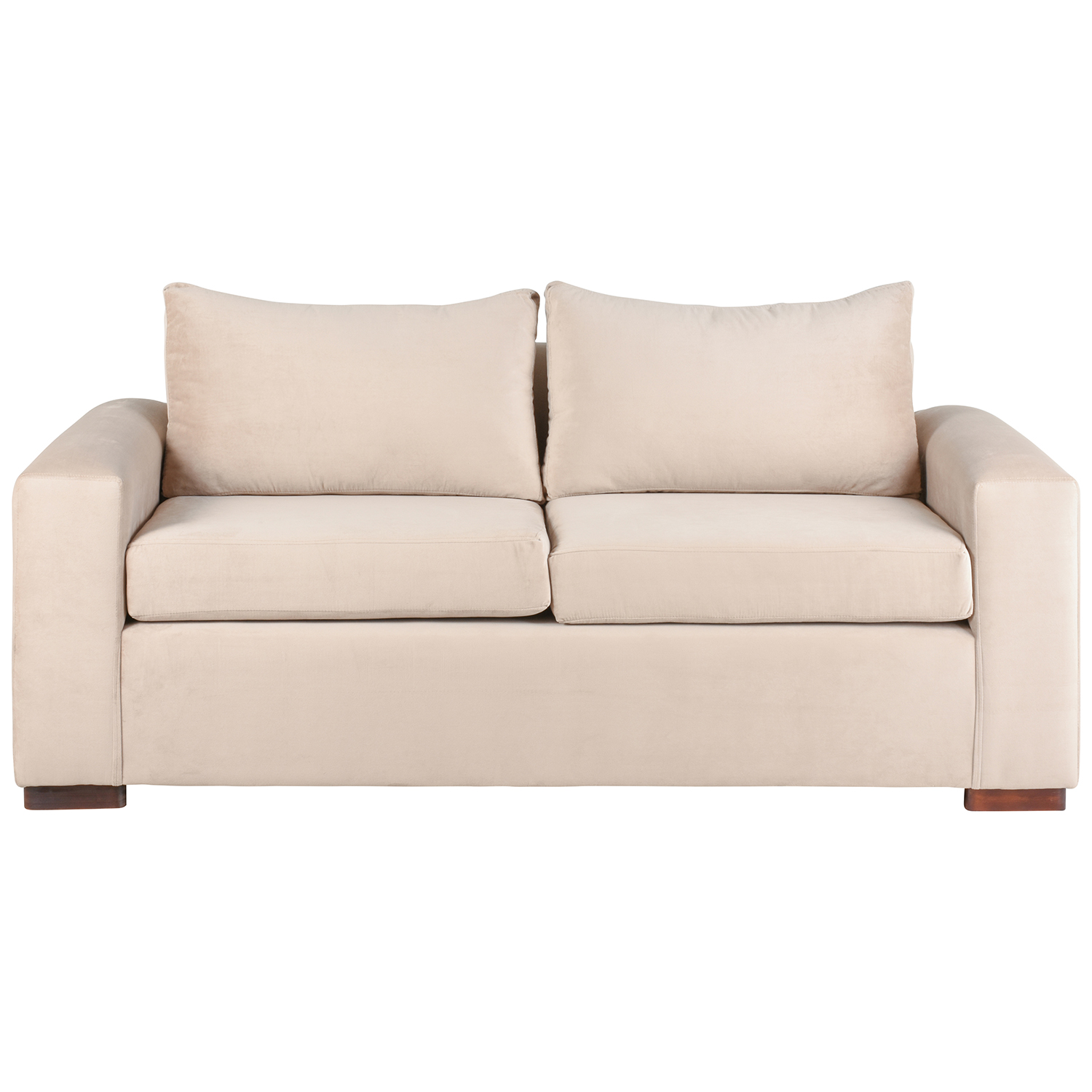 SOFÁ MUEBLES AMÉRICA NEO 3 CUERPOS FELPA BEIGE - 1